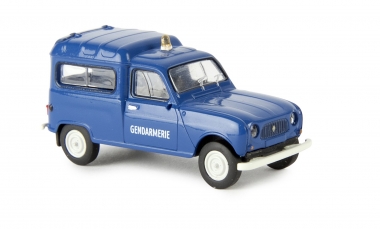 Brekina 14720 Renault R4 Fourgonnette Gendarmerie Gelblicht Maßstab 1:87 Neuware 