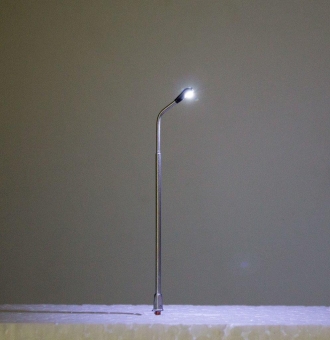 5x Straßenlampe Peitschenleuchte LED 12V Metall 1-fach mit Widerstanden in N Neu 