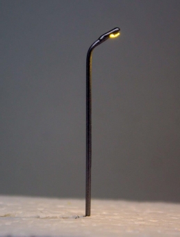 3x Straßenlampe Peitschenleuchte LED 12V warmweiss Metall 1-fach in Z Neu 