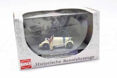 Busch 48305 Mercedes Benz SSK+Figur Caracciola in creme Maßstab 1:87/H0 Neu 