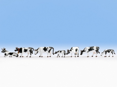 Noch 15721 Kühe schwaz-weiß 7 Figuren in H0 Neuware 