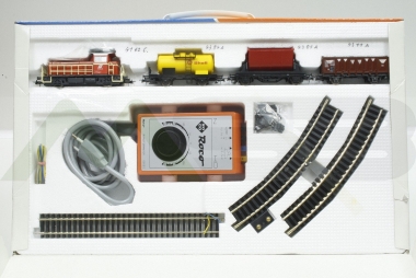 Roco 41041 Startset mit Güterzug, Schienen und Trafo Spur H0 unbespielt OVP 