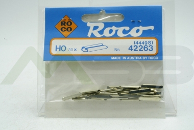 Roco 42263 Schienenverbinder Neusilber 30 Stück Profil 2,5 mm Spur H0 neu 