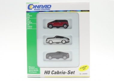Schuco / Conrad 246380 Cabrio-Set 3-teilig Spur H0 