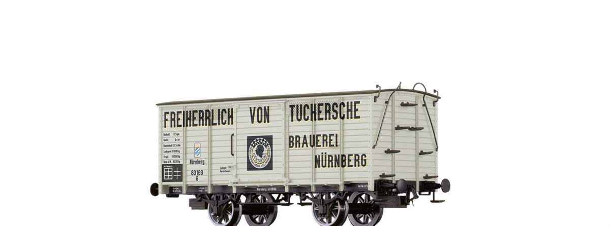 Brawa 48034 Güterwagen G Tuchersche Brauerei K.Bay.Sts.B. H0 AC Achsen Fabrikneu 